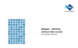 STILE | Tiles | 8 X 12 | MOSAIC CRYSTAL VALENCIA | Wall Tile | Polished | Blue White | Prime