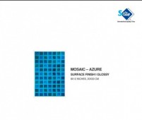 STILE | Tiles | 8 X 12 | MOSAIC AZURE VALENCIA | Wall Tile | Polished | Blue | Prime