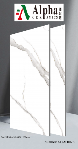 ALPHA  | Tiles | 24 X 48 | 612AF001 | Floor Tile | Polished | White | Prime
