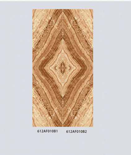 ALPHA  | Tiles | 24 X 48 | 612AF010B1-B2 | Floor Tile | Polished | Ivory Brown | Prime