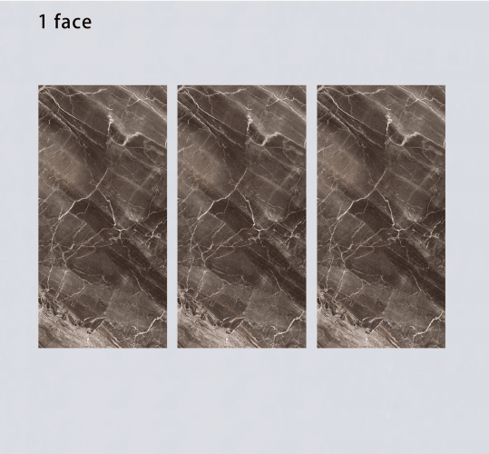 ALPHA  | Tiles | 24 X 48 | 612AF012B | Floor Tile | Polished | Dark Brown | Prime