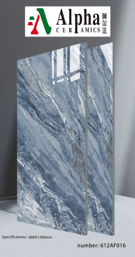 ALPHA  | Tiles | 24 X 48 | 612AF016 | Floor Tile | Polished | Metalic Grey | Prime