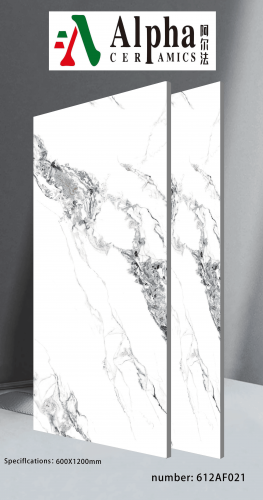 ALPHA  | Tiles | 24 X 48 | 612AF021 | Floor Tile | Polished | White | Prime