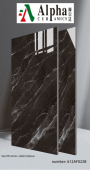 ALPHA  | Tiles | 24 X 48 | 612AF020B | Floor Tile | Polished | Dark Brown | Prime