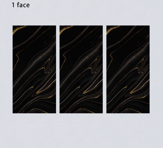 ALPHA  | Tiles | 24 X 48 | 612AF026H | Floor Tile | Polished | Black  | Prime