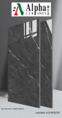 ALPHA  | Tiles | 24 X 48 | 612AF027B | Floor Tile | Polished | Grey | Prime