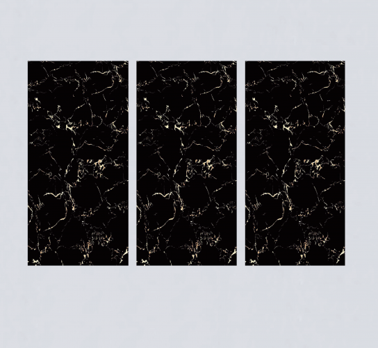 ALPHA  | Tiles | 24 X 48 | 612AF029H | Floor Tile | Polished | Black  | Prime