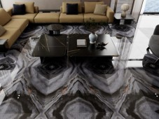 ALPHA  | Tiles | 24 X 48 | 612AF031B1B2 | Floor Tile | Polished | Metalic Grey | Prime