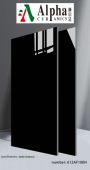 ALPHA  | Tiles | 24 X 48 | 612AF100H | Floor Tile | Polished | Black  | Prime