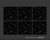 ALPHA  | Tiles | 24 X 24 | 60AF007H | Floor Tile | Polished | Black  | Prime