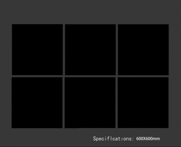 ALPHA  | Tiles | 24 X 24 | 60AF100H | Floor Tile | Polished | Black  | Prime