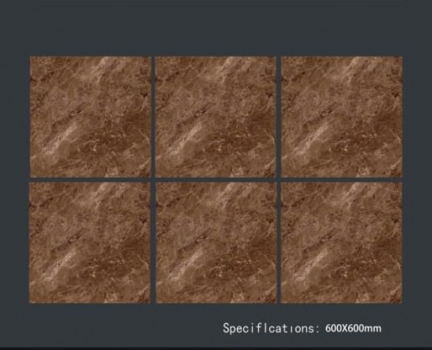 ALPHA  | Tiles | 24 X 24 | 60AF039B | Floor Tile | Polished | Cofee Brown | Prime