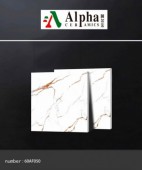 ALPHA  | Tiles | 24 X 24 | 60AF050 | Floor Tile | Polished | White | Prime