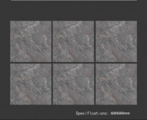 ALPHA  | Tiles | 24 X 24 | 60AF030 | Floor Tile | Polished | Metalic Grey | Prime