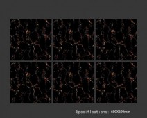 ALPHA  | Tiles | 24 X 24 | 60AF022H | Floor Tile | Polished | Black  | Prime