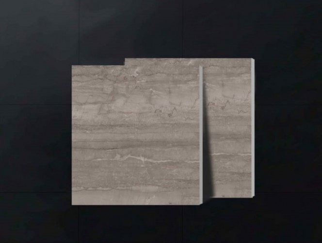 ALPHA  | Tiles | 24 X 24 | 60AF011 | Floor Tile | Polished | Metalic Grey | Prime