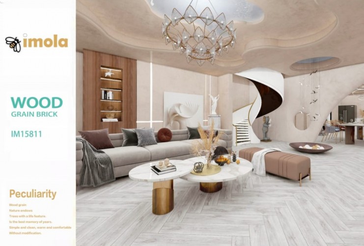 IMOLA | Tiles | 6 X 32 | IM15811 | Floor Tile | Matt | Wood | Prime