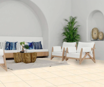 OREAL  | Tiles | 16 X 16 | OR4401 | Floor Tile | Matt | Ivory | Prime