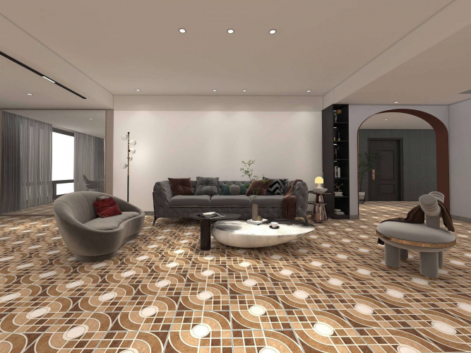 OREAL  | Tiles | 16 X 16 | OR4410 | Floor Tile | Matt | Ivory Brown | Prime