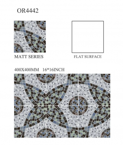 OREAL  | Tiles | 16 X 16 | OR4442 | Floor Tile | Matt | Grey | Prime