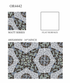 OREAL  | Tiles | 16 X 16 | OR4442 | Floor Tile | Matt | Grey | Prime