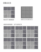 OREAL  | Tiles | 16 X 16 | OR4418 | Floor Tile | Matt | Grey | Prime