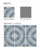 OREAL  | Tiles | 16 X 16 | OR4421 | Floor Tile | Matt | Grey | Prime