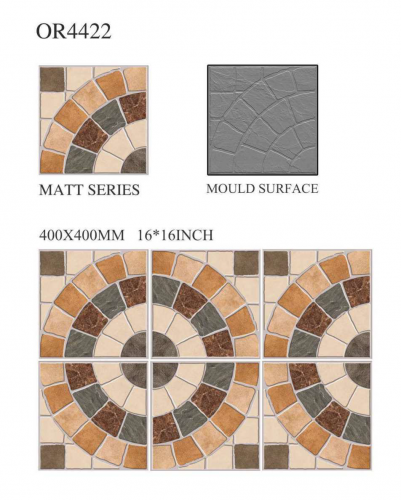 OREAL  | Tiles | 16 X 16 | OR4422 | Floor Tile | Matt | Ivory Brown | Prime