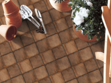 OREAL  | Tiles | 16 X 16 | OR4423 | Floor Tile | Matt | Dark Brown | Prime