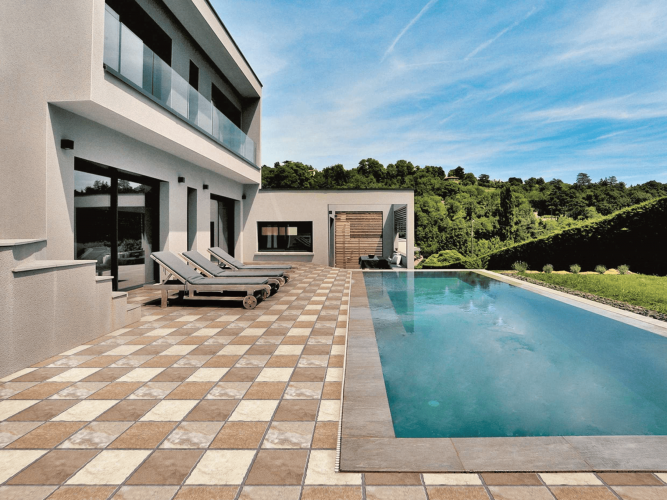 OREAL  | Tiles | 16 X 16 | OR4426 | Floor Tile | Matt | Ivory Brown | Prime