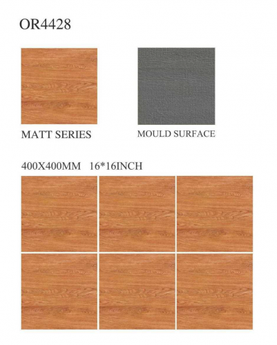 OREAL  | Tiles | 16 X 16 | OR4428 | Floor Tile | Matt | Wood | Prime