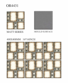 OREAL  | Tiles | 16 X 16 | OR4431 | Floor Tile | Matt | Ivory | Prime