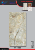 Ghani | Tiles | 24 X 48 | PG12030 | Floor Tile | Polished | Sage  Green | Prime
