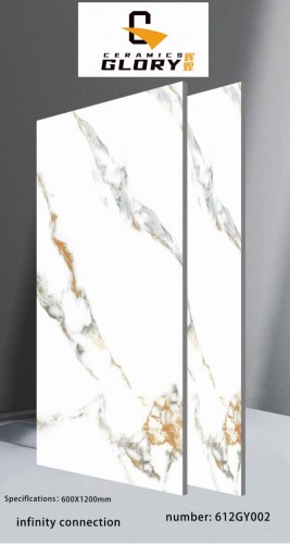 GLORY | Tiles | 24 X 48 | 612GY002 | Floor Tile | Polished | White | AAA Quality