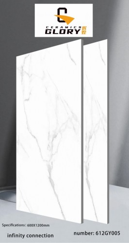 GLORY | Tiles | 24 X 48 | 612GY005 | Floor Tile | Polished | White | AAA Quality