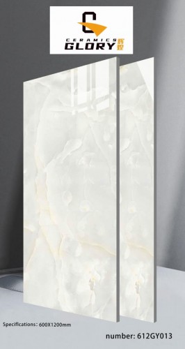 GLORY | Tiles | 24 X 48 | 612GY013 | Floor Tile | Polished | Ivory | AAA Quality