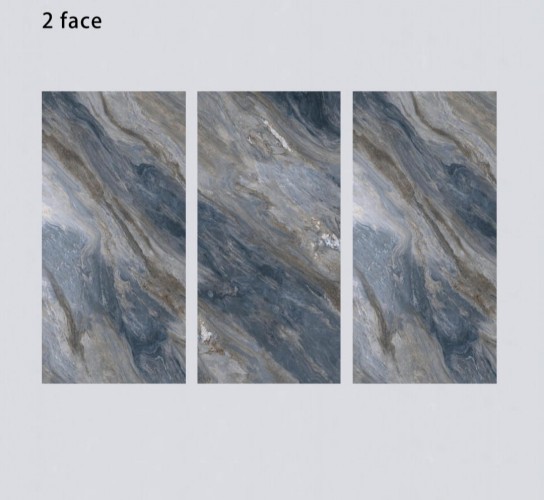 GLORY | Tiles | 24 X 48 | 612GY022B | Floor Tile | Polished | Metalic Grey | AAA Quality