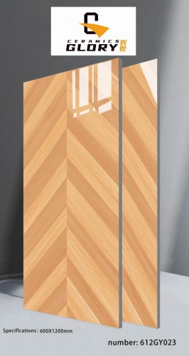 GLORY | Tiles | 24 X 48 | 612GY023 | Floor Tile | Polished | Wood | AAA Quality