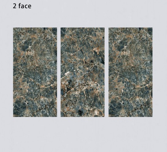 GLORY | Tiles | 24 X 48 | 612GY030B | Floor Tile | Polished | Multicolour | AAA Quality
