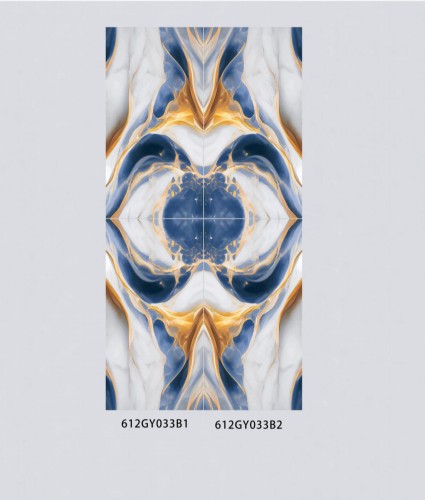 GLORY | Tiles | 24 X 48 | 612GY033B1-B2 | Floor Tile | Polished | Blue White | AAA Quality