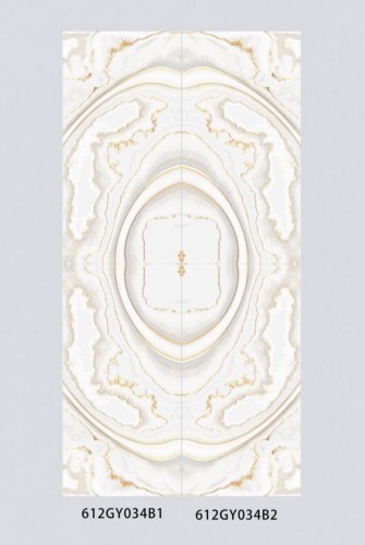 GLORY | Tiles | 24 X 48 | 612GY033B1-B2 | Floor Tile | Polished | Ivory | AAA Quality