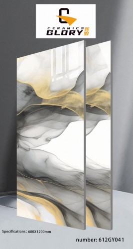 GLORY | Tiles | 24 X 48 | 612GY041 | Floor Tile | Polished | Smoke Grey | AAA Quality