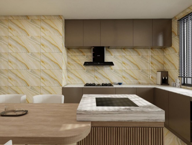 GAOGE | Tiles | 16 X 32 | TC48GG009P | Floor Tile | Polished | Ivory | AAA Quality