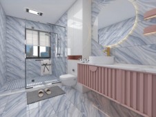 GAOGE | Tiles | 16 X 32 | TC48GG010P | Floor Tile | Polished | Grey White | AAA Quality