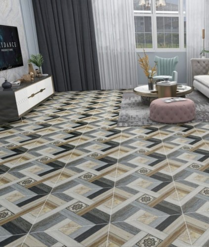 TIME | Tiles | 21 X 21 | Y55013 | Floor Tile | Matt | Multicolour | AAA Quality