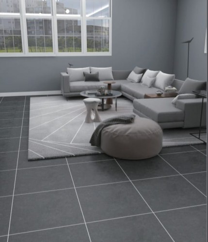 TIME | Tiles | 21 X 21 | Y55017 | Floor Tile | Matt | Grey | AAA Quality