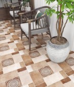 TIME | Tiles | 21 X 21 | YM55053 | Floor Tile | Matt | Ivory Brown | AAA Quality