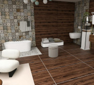 TIME | Tiles | 24 X 48 | Y1203D | Floor Tile | Matt | Wood Brown | AAA Quality