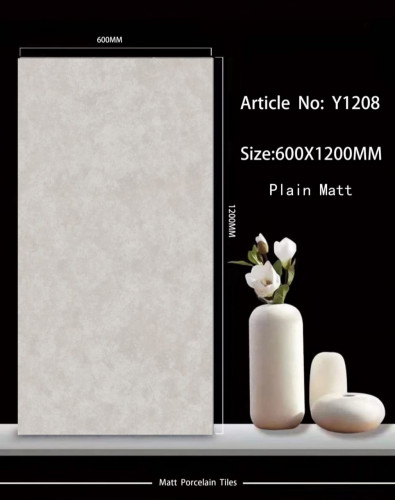 TIME | Tiles | 24 X 48 | Y1208 | Floor Tile | Matt | Ivory | AAA Quality