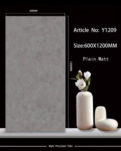 TIME | Tiles | 24 X 48 | Y1209 | Floor Tile | Matt | Grey | AAA Quality